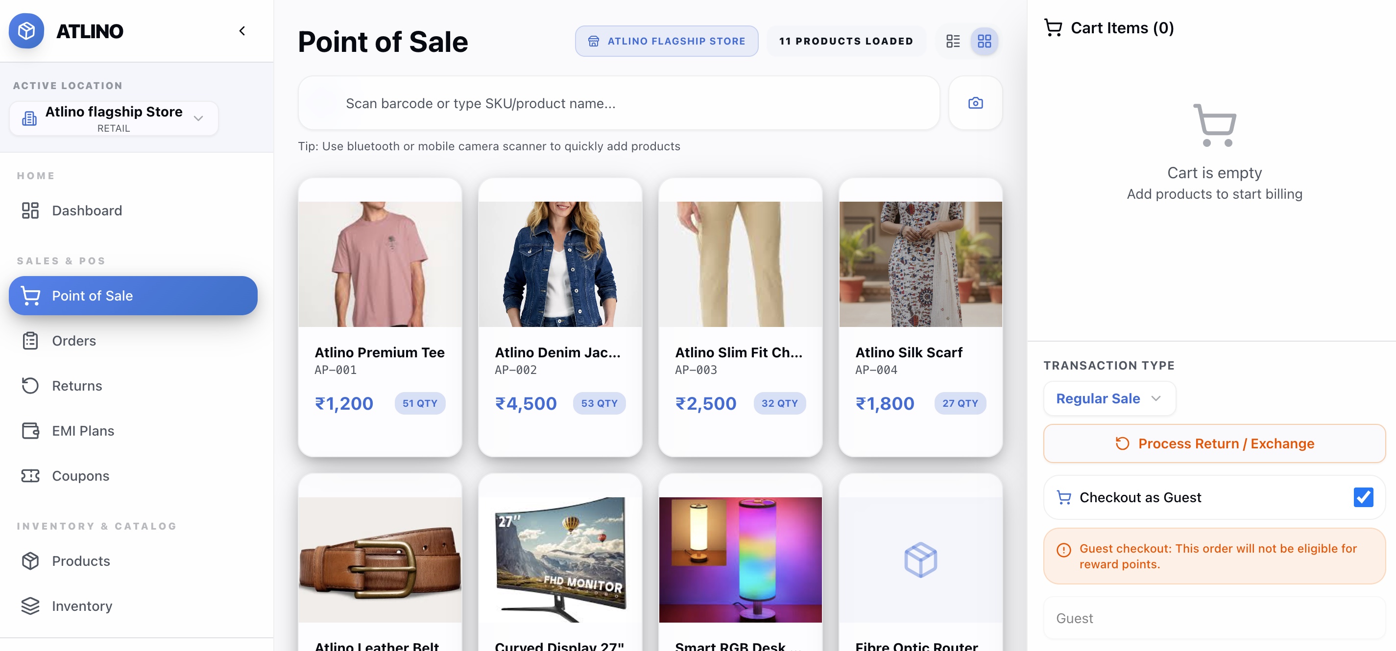 Modern workspace and software planning environment.